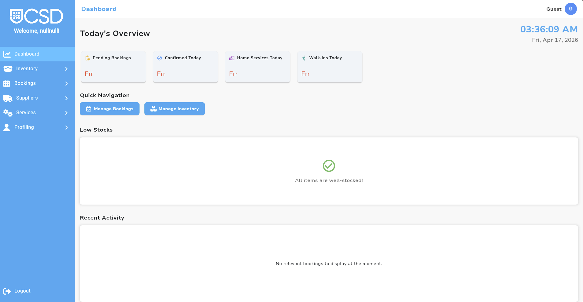 JCSD: A Full-Service Booking Management System